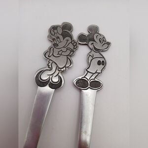 Vintage Walt Disney Mickey & Minnie Fork & Spoon By Bonny